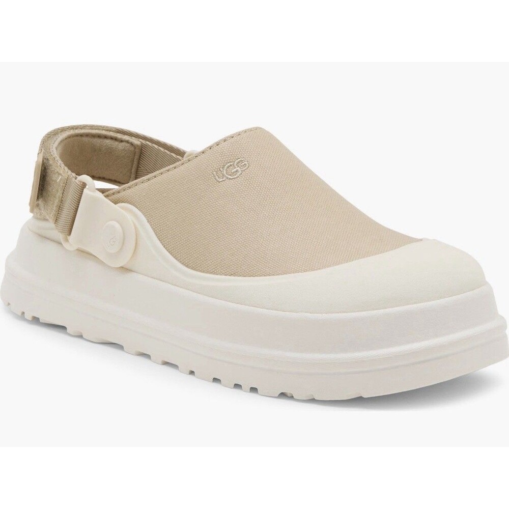 NIB Ugg Women Sz 12 GoldenGlow Canvas Clog Mustard Seed